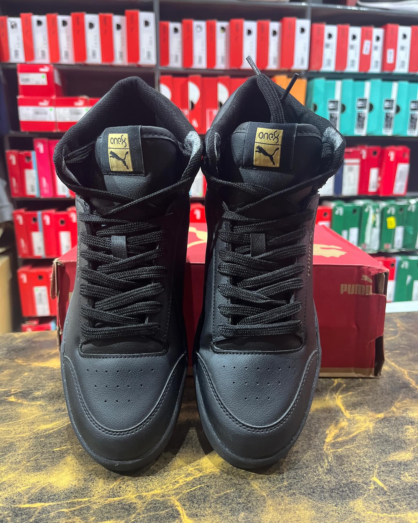 Puma x One8 Shuffle Mid Black - Smart Khareed